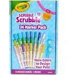 Crayola Scribble Scrubbie Pets Marker Set, 24 Washable Markers for Kids, Gifts for Boys & Girls [Amazon Exclusive]