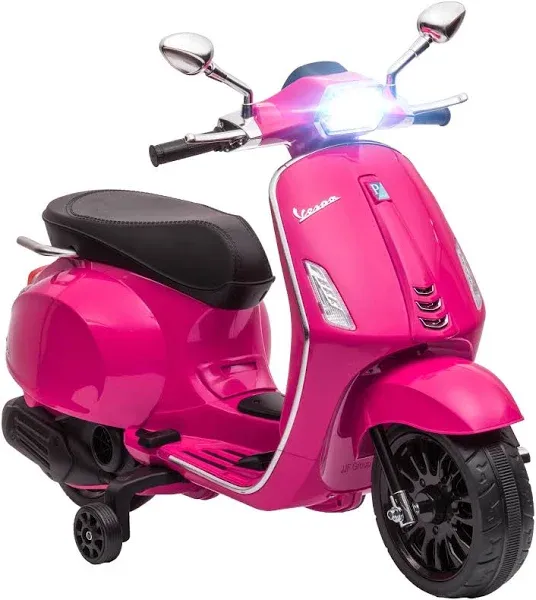 Kids Vespa Electric Motorcycle with Training Wheels