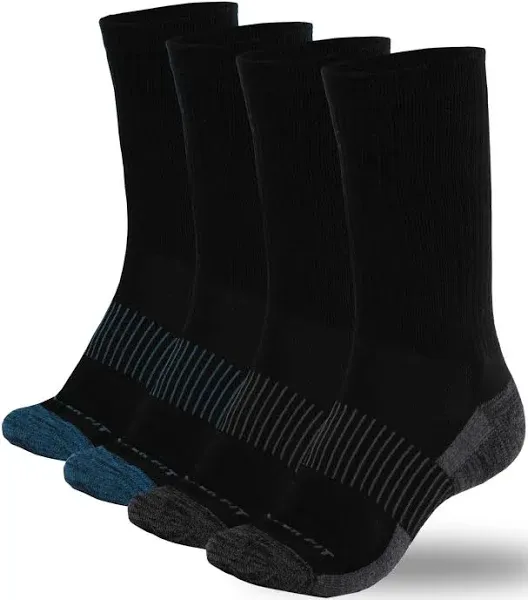 Copper Fit Unisex Sport L/XL Crew Socks Black