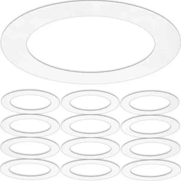 Lighting Labs Gloss White Goof Trim Ring for Recessed Can Lighting Down Light