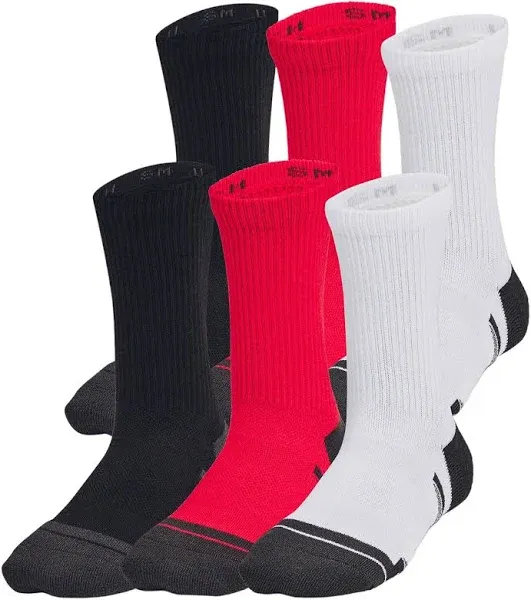 Kids' Under Armour UA Performance Tech Crew Socks 6-Pack