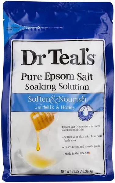 Dr Teal's Epsom Salt Soaking Solution Milk Honey