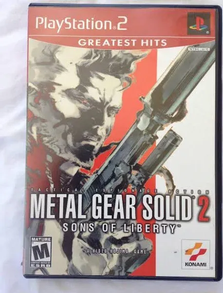 Metal Gear Solid 2 Sons of Liberty (Sony Playstation 2, ps2, 2001)