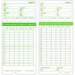 Time Card for uPunch Hn1000, Hn3000, Hn3600 Bundle, 100/pk