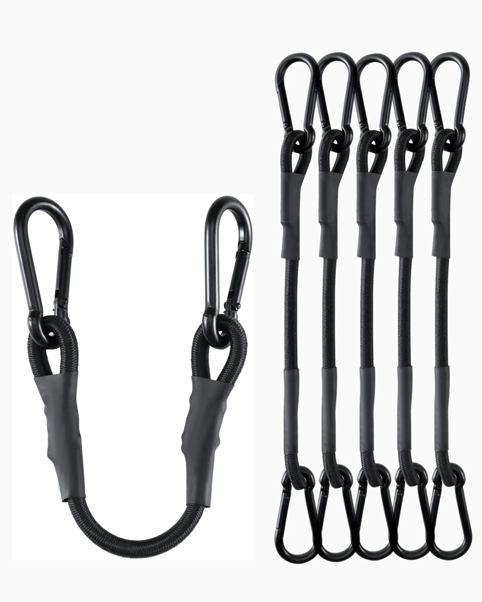 LuckyStraps 12 Inch Heavy Duty Carabiner Bungee Cord