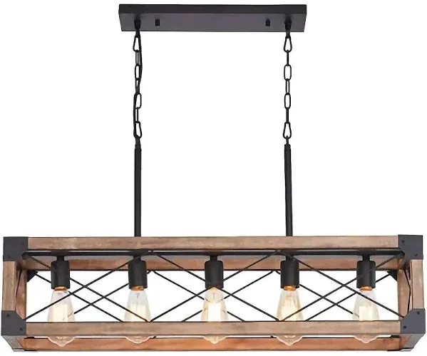 Farmhouse 5-Light Dining Room Light Fixture