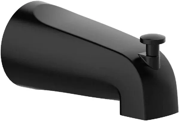 Design House 595629 Slip-On Tub Diverter Spout, Matte Black