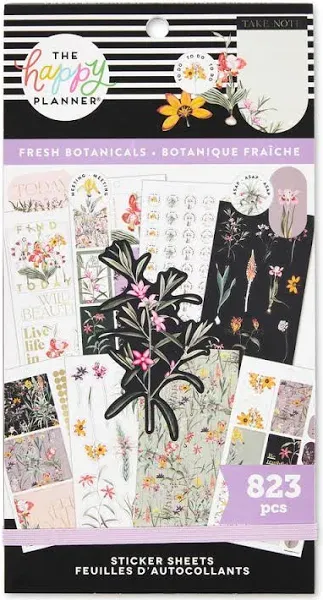 Me & My Big Ideas Happy Planner Sticker Value Pack Fresh Botanicals