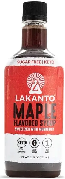 Lakanto Sugar-Free Maple Syrup Sweetened with Monk Fruit