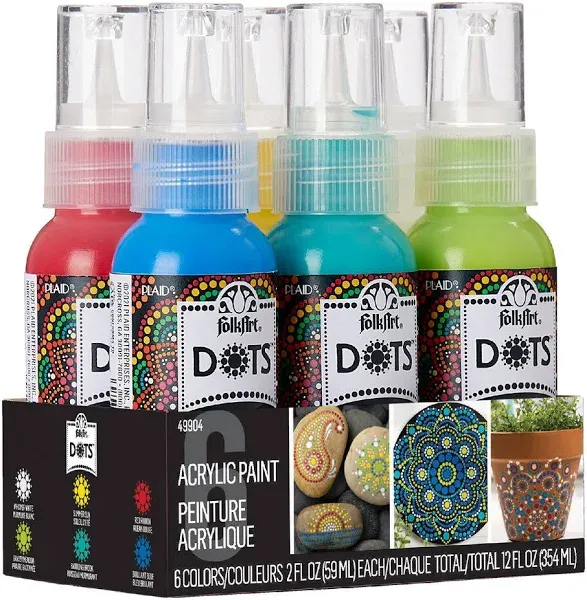 FolkArt Dots Acrylic Paint Set