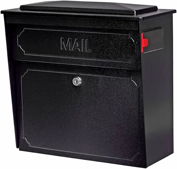 Elegant Townhouse Locking Mailbox - Secure Wall Mount with Commercial Grade Lock