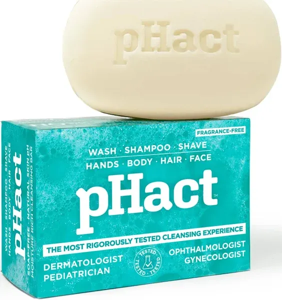 ANDREW LESSMAN pHact Moisture-Rich Soap-Free Cleansing Bar. Natural Skin pH