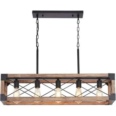 Farmhouse 5-Light Dining Room Light Fixture