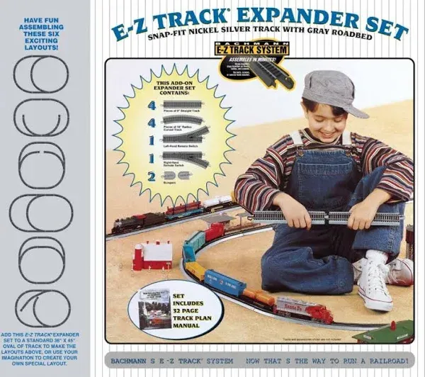 Bachmann E-Z Track Nickel Silver Layout Expander Set (HO Scale) 