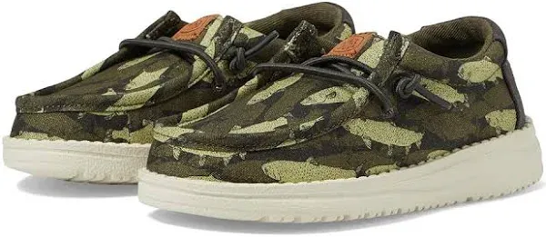 HEYDUDE Wally Fish Camo Slip-On Shoes