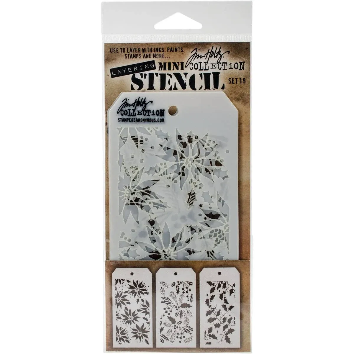 Tim Holtz Mini Stencil Set - 19