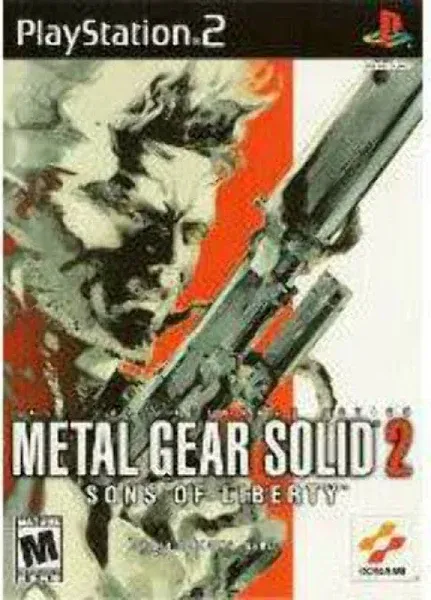 Playstation 2 Metal Gear Solid 2 Sons of Liberty Black Label Complete Sony PS2