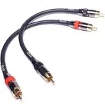 Low Noise 12 Gauge Premium Rca Audio Line Patch Cable