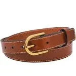 Fossil Women's D-Link Leather Belt, Medium Brown (Model: BT4415210)