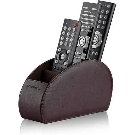 Sonorous Luxury Leather Remote Control Holder