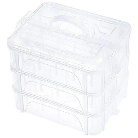 New Brothread 3 Layers Stackable Clear Storage Box/Organizer