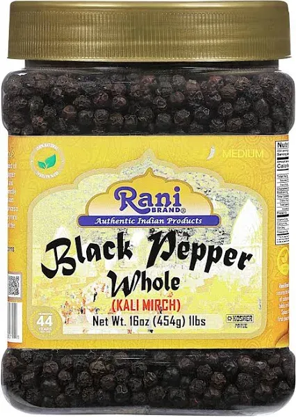 Rani Black Pepper Whole Premium Mg-1 Grade ~ All Natural