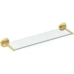 Gatco Designer II Glass Shelf Brushed Brass