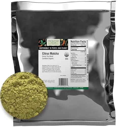 Frontier Co-op Japanese Matcha Green Tea Powder, Organic 1 lb