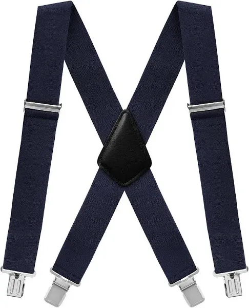 Fasker Heavy Duty X-Back Wide Adjustable Suspenders