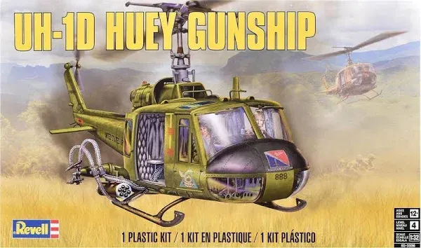 Revell Bell UH-1D Iroquois Huey Gunship Helicopter