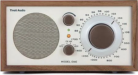 Tivoli Audio model One Am/ fm Table Radio, Classic/ Walnut, 2.4 Lb