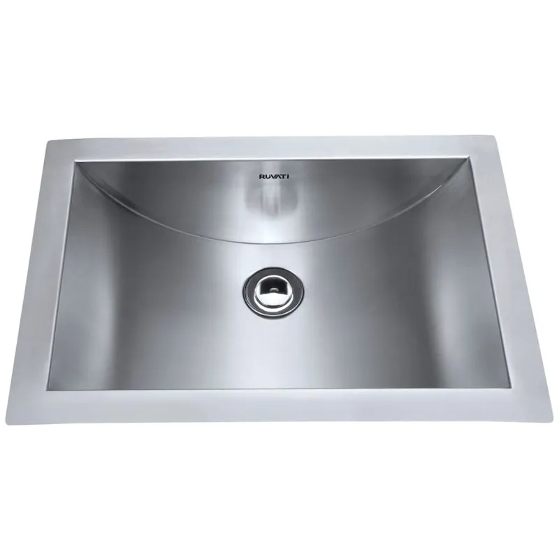 Ruvati 18 x 12 inch Rectangular Bathroom Sink Undermount RVH6110