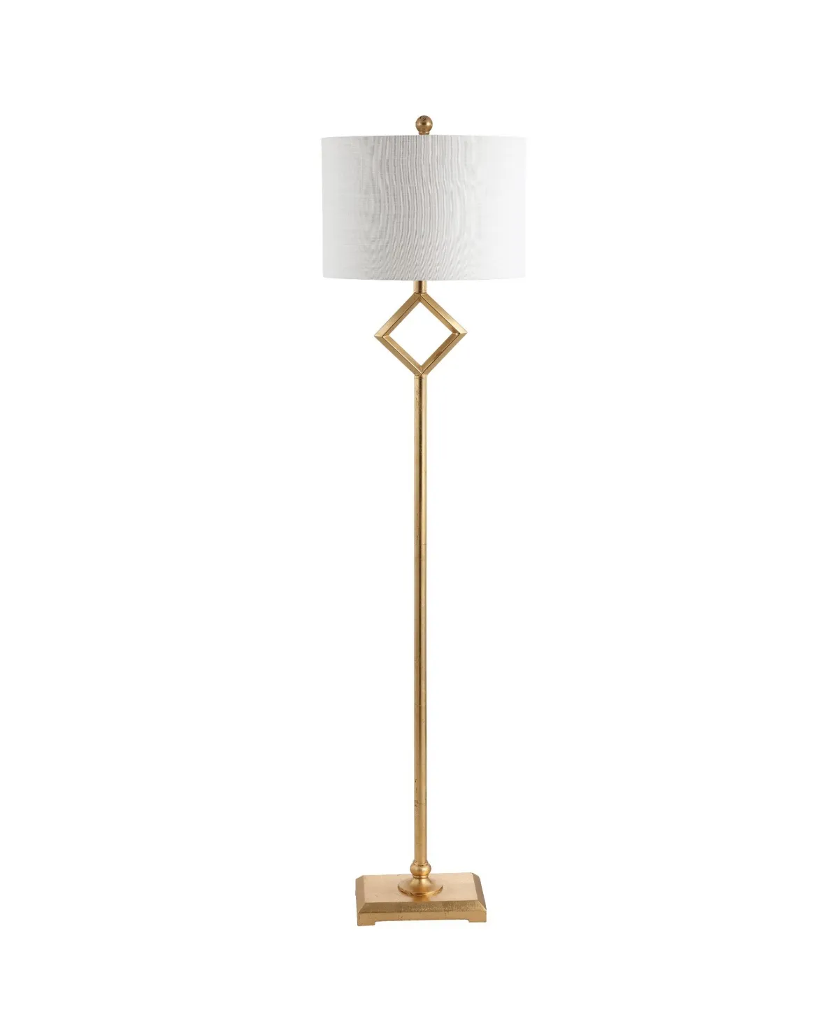 Jonathan Y 62.5" Juno Metal LED Floor Lamp - Gold Leaf