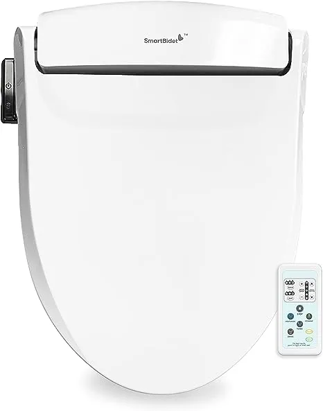 SmartBidet Electric Bidet Seat for Elongated Toilets - White