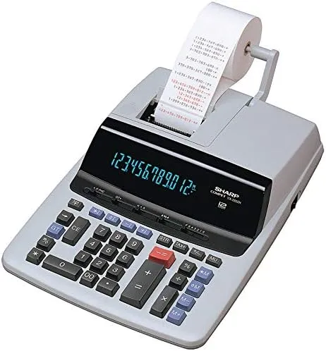 Sharp - VX2652H Two-Color Printing Calculator, 12