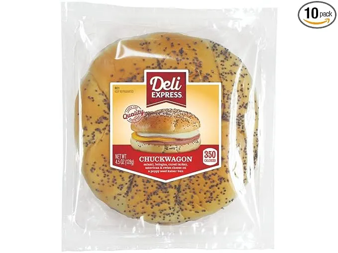 Deli Express Chuckwagon Sandwich 4.5oz (PACK OF 10)