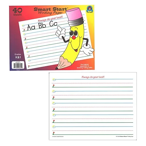 Teacher Created Resources Smart Start K 1 Writing Paper