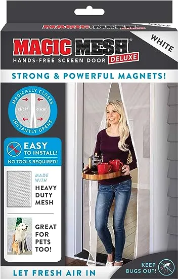 Magic Mesh Hands-Free Screen Door