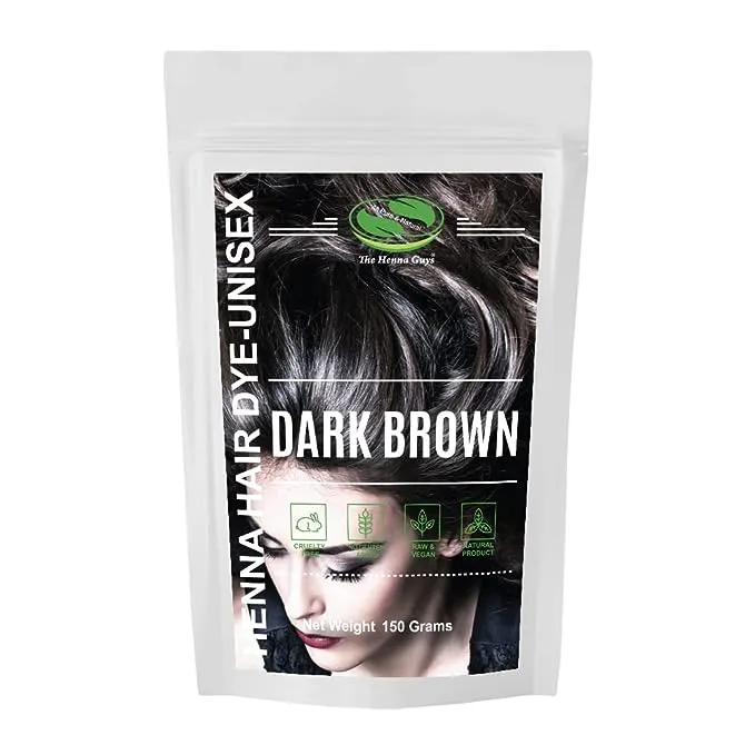 1 Pack Dark Brown Henna Hair & Beard Color/Dye 150 Grams - Chemicals Free Hair Color - The Henna Guys1 Pack Dark Brown Henna Hair & Beard Color/Dye 150 Grams - Chemicals Free Hair Color - The Henna Guys