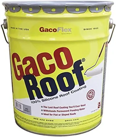 GacoRoof Silicone Roof Coating 5 Gallon Gray