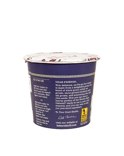 Bob's Red Mill
           Organic Gluten Free Oatmeal with Flax & Chia Blueberry Hazelnut -- 12 Cups
        
        
        
        
        
          
          SKU #: 40039978011846
          
            Shipping Weight:
              2.73 lb
   