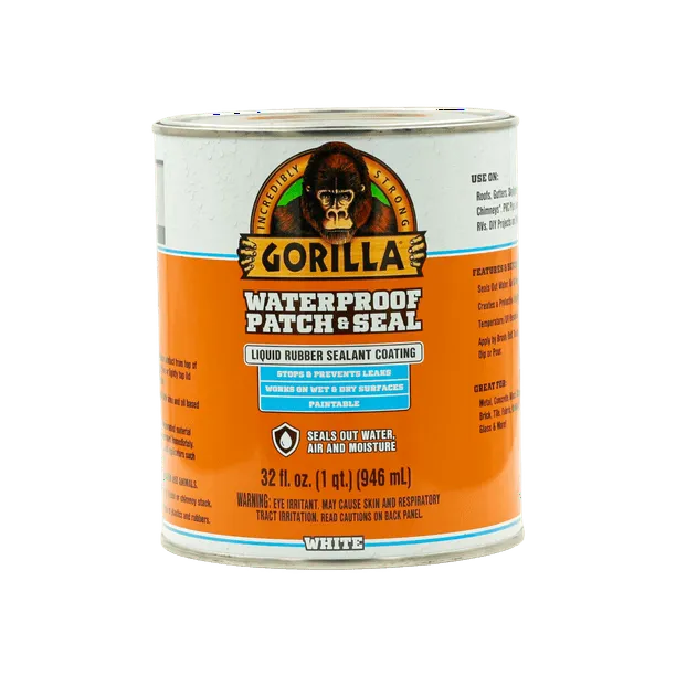 Gorilla 32 oz. White Waterproof Patch & Seal Liquid