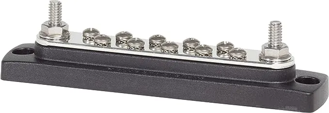 Blue Sea 2301 150Amp Common Busbar 10 x #8-32 Screw Terminal