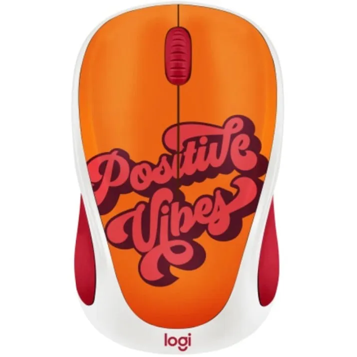 Logitech Design Collection Limited Edition Wireless Mouse (Positive Vibes)