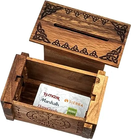 Enigma Viking Puzzle Box - Money Gift Giving IQ Secret Box