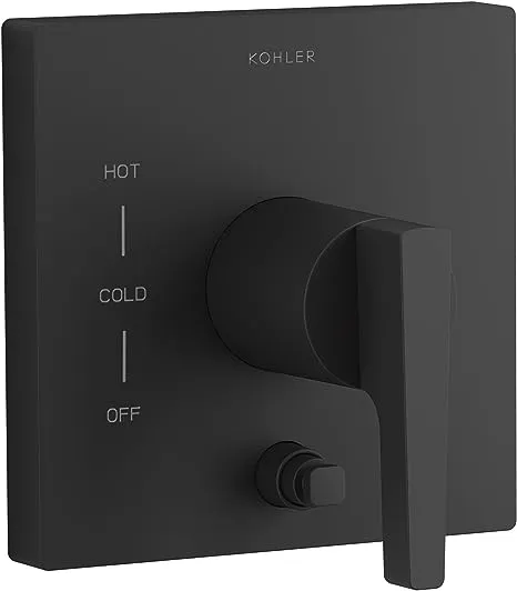 Kohler T99762-4 Honesty Rite-Temp Valve Trim with Push-button Diverter - Matte Black