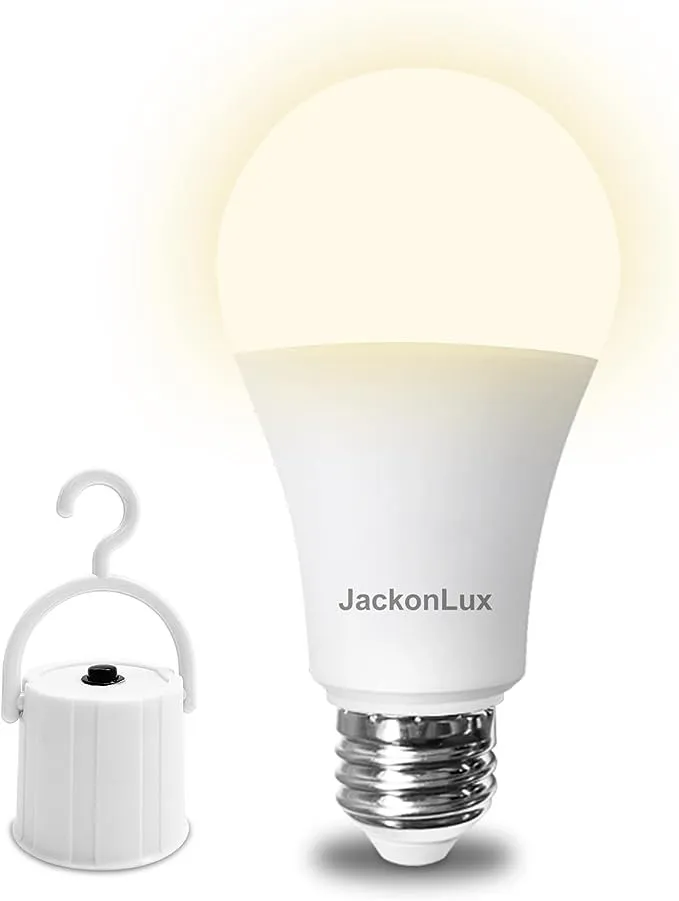 Rechargeable Emergency LED Bulb JackonLux Multi-Function Battery Backup Emergenc