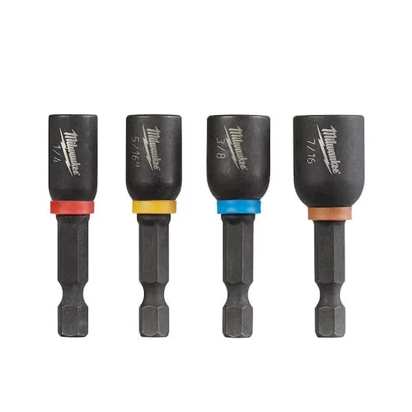 Shockwave Mag Nut Driver Set (1/4", 5/16", 3/8", 7/16")