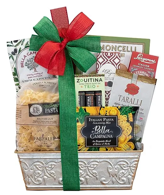 The Taste of Italy Italian Gift by Wine Country Gift Baskets Full of Italian Gourmet Ingredients Ready to Make an Italian Feast