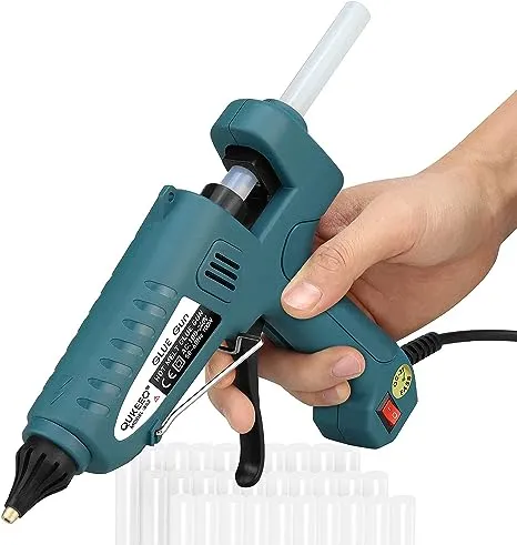 Hot Glue Gun, Hot Glue Gun Kit Includes 100 Watt Hot Glue Gun Full Size Supplied with 30 Hot Glue Sticks